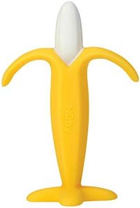 Nuby - Jouet de Dentition en Silicone doux - Aide de dentition pour bébé - Anneaux de dentition en forme Banane - 3+ mois