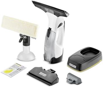 Kärcher Fenstersauger WV 5 Plus N Battery, mit zusätzlichem Akku, LED-Ladezustandsanzeige, 2 Absaugdüsen, Sprühflasche mit Mikrofaserbezug, 20 ml Fensterreiniger-Konzentrat