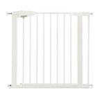 Munchkin Safety Gate Easy Loc Baby Gate For Doors And Stairs, Child Stair Gate For Widths, 79-86cm. (Stair Gate + 7 cm Extension, White)
