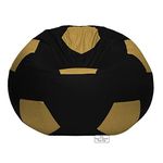 RnS Rest 'n' Sleep Bean Bag, Football Chair Filled with Beans for Living Room, Bed Room for Relaxing, Football Shape Bean Bags with Bean with 1 Year Warranty