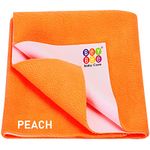 BeyBee Waterproof Quick Dry Sheet for Baby| Bed Pad Anti-Piling Fleece Extra Absorbent Washable Matress Protector| Baby Bed Protector Sheet for Toddler Children, Small Size, 50x70cm, Peach