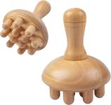 MR.PAW Wood Therapy Mushroom Massage Tools - Wooden Mushroom Massager Set for Anti Cellulite Lymphatic Drainage Therapy and Body Shaping - Massage Cup Tools for Effective Body Sculpting