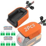 2Pcs for Power Wheels Adapter for Black and Decker 20V Battery,Drill Adapter Power Connector for Rc Car,for Robotics,Rc Truck,DIY use,DIY Charger Converter for Black+ Decker 20V Battery Power Station