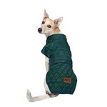 Mutt of Course Quilted Green Winter Jackets for Dog, Perfect Vest Jacket Coat for Cold Weather, 15.7 inch Length Size for Adult Dogs Like Shih Tzu, Lhasa and Others (L)