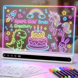 16-Inch LED Light Up Drawing Board for Kids Birthday Gifts, Snow White