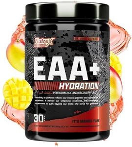 Nutrex Research EAA Hydration | EAAs + BCAA Powder | Muscle Recovery, Strength, Muscle Building, Endurance | 8G Essential Amino Acids + Electrolytes | It's Mango Time 30 Serving