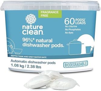 Nature Clean Automatic Dishwasher Pacs, 60 Count