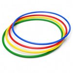 Witzigs Games Standard hula hoops bundle of 4x600mm. dia. 03236