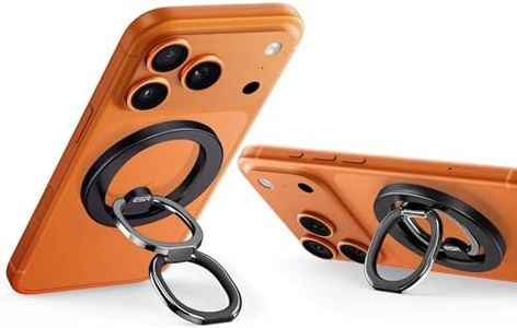 ESR for MagSafe Phone Grip, MagSafe Ring Holder, Magnetic Phone Ring Holder, Magnetic Grip with 2-Way Adjustable Stand for iPhone 17/16/15/14/13, Samsung, All Smartphones(2 Metal Rings Included)