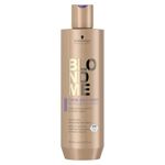 Schwarzkopf Professional BLONDME Cool Blondes Cool Shampoo For Colored Lighthened Bleached Hair 3D Bond Creation Technology Velvet Flower Protein Complex Neutralise Yellow Undertones Softening 300 ml