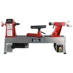 LUMBER JACK 12 inch Wood Lathe Woodturning Machine with Variable Speed Digital Display and Cast Iron Base Mini Woodworking MT2 Tool