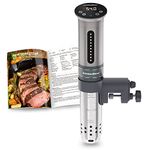 KitchenBoss Sous Vide Cooker Ultra-Quiet Immersion-Circulator: Stainless Steel | G310 Silver Machine Brushless DC Motor |1100 Watts | IPX7 Waterproof