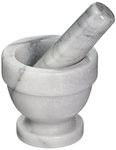 Fox Run 3835 White Marble Mortar and Pestle, 3 inches