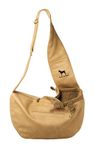 Noah & Paw Dog Sling Carrier for Small Dogs 5-18lb, Dog Sling for Small Dogs and Cats, Dog Carrier with Adjustable Padded Strap, Vegan Leather Lined with Fur, 3x Safety Features, Machine Washable