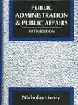 Public Administration and Public Affairs