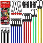 30-Piece Bungee Cords Assorted Size