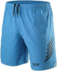 TCA Men's Laser Lightweight Running Shorts with Pockets - Powder Blue (8''), X-Large