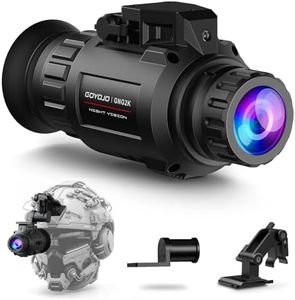 GOYOJO GNG2K Night Vision Monocular - 2K/60Hz Refresh Digital Night Vision Goggles, Helmet Mountable, Stealth Infrared 940nm NVG with 0.0001 Lux Sensor, 4 Color Modes for Tactical/Hunting/Camping