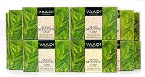 Vaadi Herbals Neem Leaves Bar Soap, ALL Natural - Each 2.65 Ounces - Pack of 12 (32 Ounces, 2 Lb)