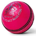 Zipper Junior Cricket Ball, Hand-Stitched Leather Youth Cricket Balls 4.75oz Weight