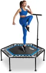 Yes4All Rebounder Trampoline 48-inch with Adjustable Handle Bar, 350 LBS Stable & Silent Exercise Trampoline for Adults