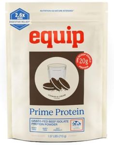 Equip Prime Cookies & Cream Protein Powder - Gut-Friendly, No Sugar Protein Shake Powder with Grass-Fed Beef & Natural Collagen - Rich & Creamy Mix - 21g Per Serving - Whey & Dairy-Free (30 Scoops)