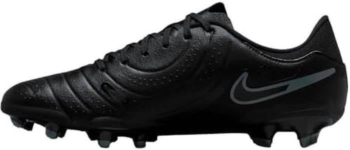 Nike Homme Legend 10 Academy FG/MG Soccer Shoe, Black/Black-Deep Jungle, 46 EU