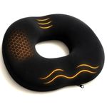 Millennium Store Coccyx Cushion for Tailbone Pain Relief, Memory Foam Donut Cushion for Hemorrhoids, Sciatica & Back Pain, Orthopedic Donut Pillow for Office, Car, Wheelchair Use