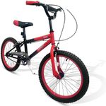 Beam Sports BMX Style Kids Bike for Ages 5-9 Years Old Boys Girls, 18 inch Kid's Bikes, Children Bicycle for Kids and Ages 5 to 9 18", Red Black