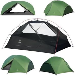 ATEPA Voyage 2 Person Backpacking Tent, Hiking Camping Outdoor | Ultralight Compact, 4000mm Waterproof 20D Nylon Rainfly, Aluminum Frame, Freestanding, Dual doors