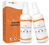 HTVRONT Sublimation Coating Spray - Upgrade Version 2x150ml for Cotton Shirts, Canvas, Pillow, Shirts, Carton; Quick Dry, High Gloss & Washable