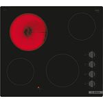 Bosch Home & Kitchen Appliances Bosch PKE611CA3E Electric hob, 60 cm, Black, Built in, Serie 2