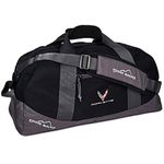 C8 Corvette Next Generation Eddie Bauer Duffle with Cross Flags Logo (Black)