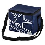 FOCO CONFBLGSTP12DC NFL Stripe Big Logo 12 Pack Sized Insulated Lunch Cooler, Polyester, Team Color