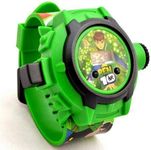 Creations Unisex Kids Cartoon Digital Ben 10 Projector Watch for Kids, 24 Digital Projector Images.(Green)