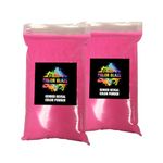 Color Blaze Pink Baby Gender Reveal Powder - 2 Pounds of Pink Colored Powder for Girl - For Motorcycle Burnout, Toss, Photoshoot, Party & Festival - Combo Pack of 2 Bags with 1 Pound - Pink