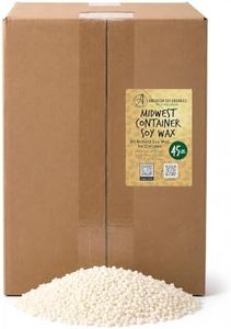 American Soy Organics 100% Midwest Soy Wax Beads, Candle Wax, 45 lbs