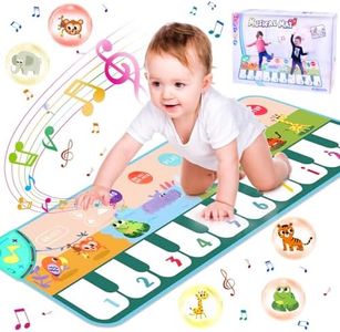 YESLUSY Tappeto Musicale Bambini con 8 Animali, Tappetino Musicali Pianoforte, Tappeto da Danza, Giochi musicali per bambini, Regali Compleanno per Ragazzi Ragazze 1-6 Anni, Regalo Natale