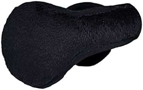 180s Womens Ladies Lush Fleece Adjustable Ear Warmers (Black)