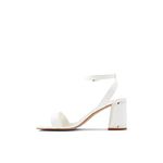 ALDO Women's Lotherram Heeled Sandal, Other White, 5.5 UK