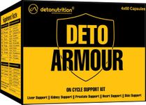 Detonutrition DetoArmour kit 60x4 bottles total 240 capsules (helps and supports better functioning of internal organs for optimum working of the body)