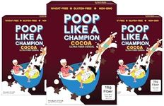 Chocolate High Fiber Cereal (3-packs) by Poop Like A Champion - Gluten Free Healthy Cereal - Digestive Health