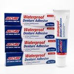 Secure Denture Adhesive: Zinc Free Denture Adhesive Cream, 1.4 oz (4 pack)