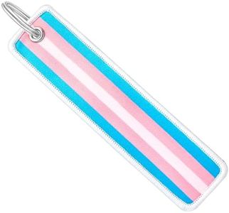Nanafast LGBTQ Pride Keychain Gay Pride Keyring Rainbow Flag Key Chain Pride Accessories for Pride Month Parades and Events, Transgender, Transgender