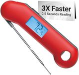 ThermoMaven F1 Turbo Meat Thermometer Digital - 3X Faster 0.5s Instant Read, Food Cooking Thermometer Precise ±0.3℃, IP67 Waterproof Magnetic, Brighter Backlight, Bottle Opener for Kitchen BBQ Grill