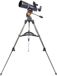 Celestron - AstroMaster 80AZS Refractor Telescope - Refractor Telescope for Beginners - Fully-Coated Glass Optics - Adjustable-Height Tripod - BONUS Astronomy Software Package