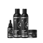 Beard Growth Kit for Men by The Beard Struggle - Essential Beard Kit includes Beard Balm, Beard Oil, Beard Wash, & Beard Conditioner - Beard Grooming Kit for Men - Silver Collection - Viking Storm