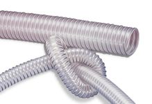 PU Flexible Ducting Hose, 63mm ID x 3m Length - Fully Antistatic Polyurethane - Dust & Fume Extraction, Woodworking, Ventilation