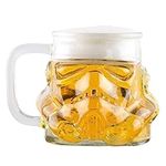 Original Stormtrooper Beer Glass, Transparent, 1 Pint Size (600ml), Original Fan Merchandise, Perfect Birthday Gifts for Men and Women, Perfect for Collectors and Beer Enthusiasts - Thumbs Up!