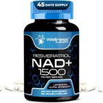 WELLNESS LABSRX NAD Supplement, 1500mg - Liposomal NAD+ Supplement with Resveratrol, NAD Plus Boosting - Support Cellular Health, Stamina & Healthy Aging - Ultra Strength Capsules, USA Made